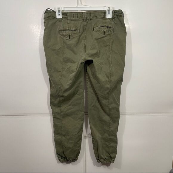 Anthropologie Hei Hei Green Cropped Cargo Pants - Picture 2 of 6